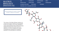 Desktop Screenshot of matrixbio.org